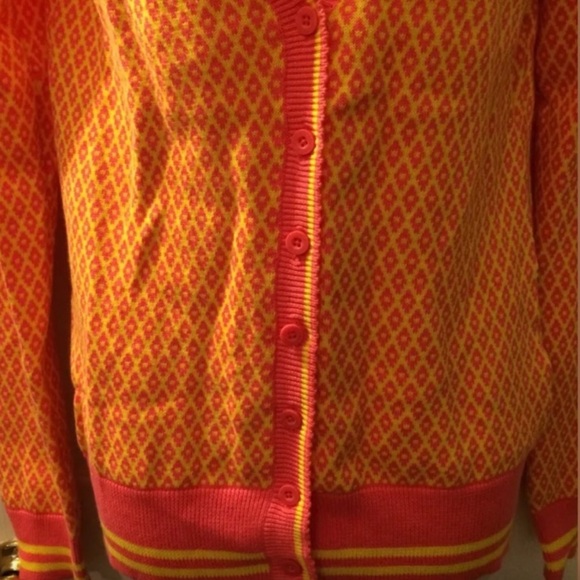 Le Tigre Pink and Yellow Cardigan Size Small - Picture 4 of 7